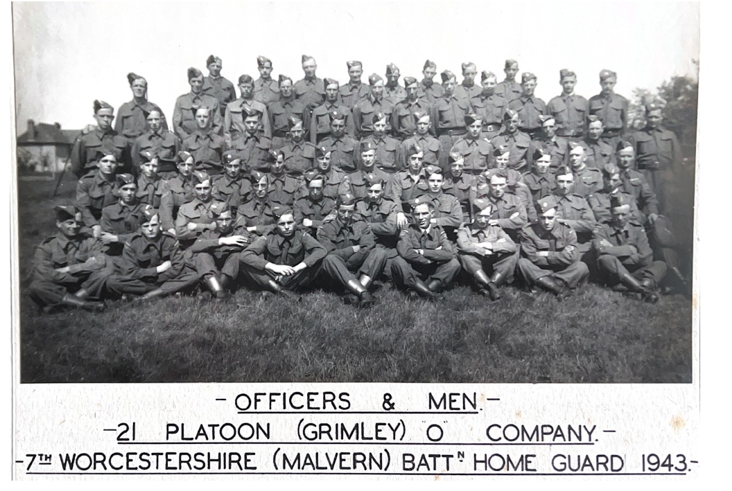 Officers and Men of the Grimley Home Guard